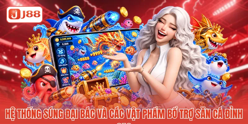 Hệ thống súng đại bác và các vật phẩm bổ trợ săn cá đỉnh cao