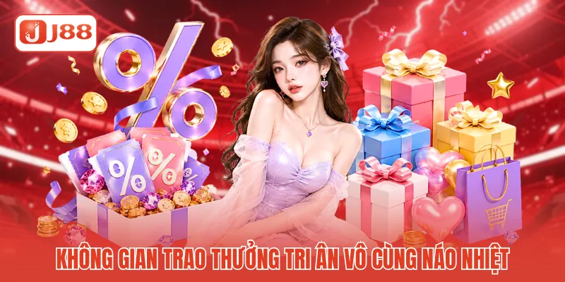 Không gian trao thưởng tri ân vô cùng náo nhiệt
