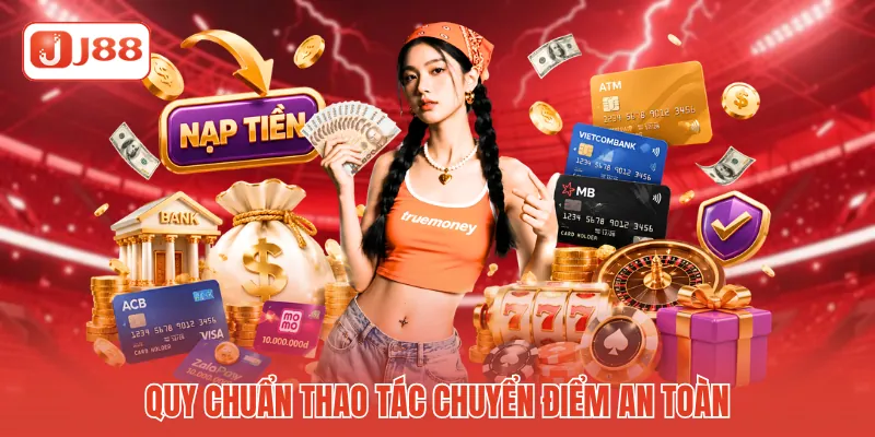 Hướng Dẫn Nạp Tiền J88 - Khởi Tạo Ngân Quỹ Cực Kỳ Chuẩn Xác 4 Quy chuẩn thao tác chuyển điểm an toàn