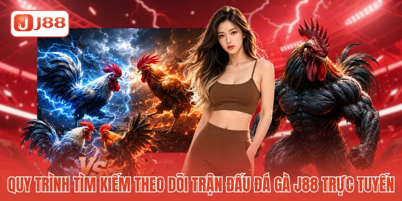 Quy trình tìm kiếm và theo dõi trận đấu đá gà J88 trực tuyến