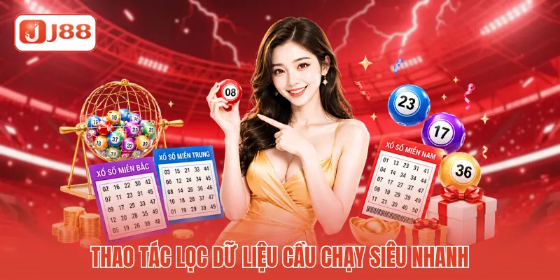 Soi Cầu Lô 2 Số MB - Đón Đầu Vận May Chuẩn Xác J88 3 Thao tác lọc dữ liệu cầu chạy siêu nhanh